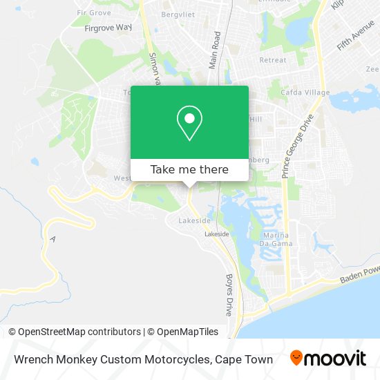 Wrench Monkey Custom Motorcycles map