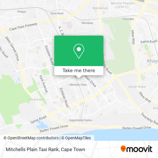 Mitchells Plain Taxi Rank map
