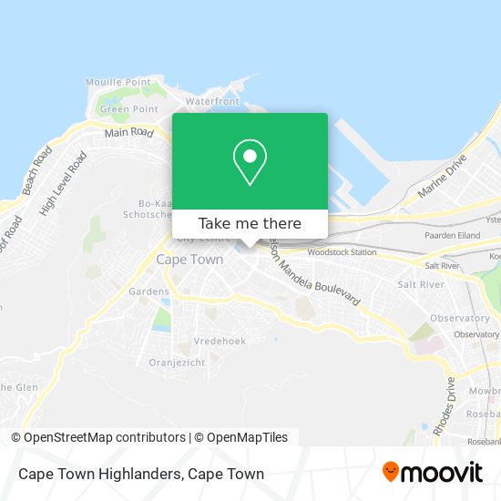 Cape Town Highlanders map