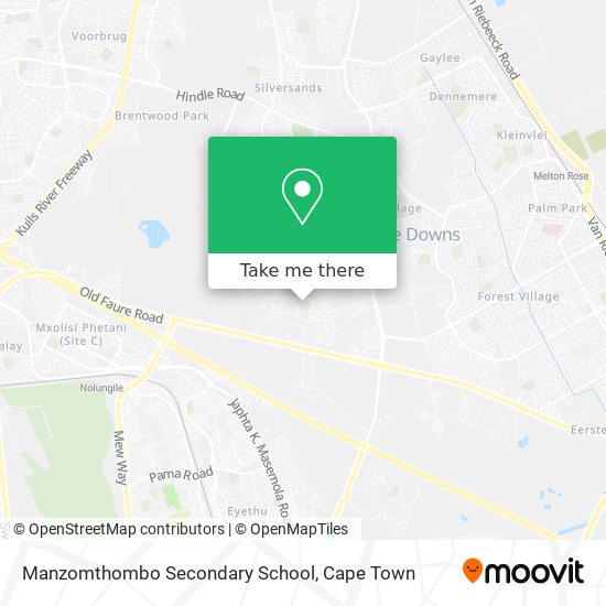 Manzomthombo Secondary School map