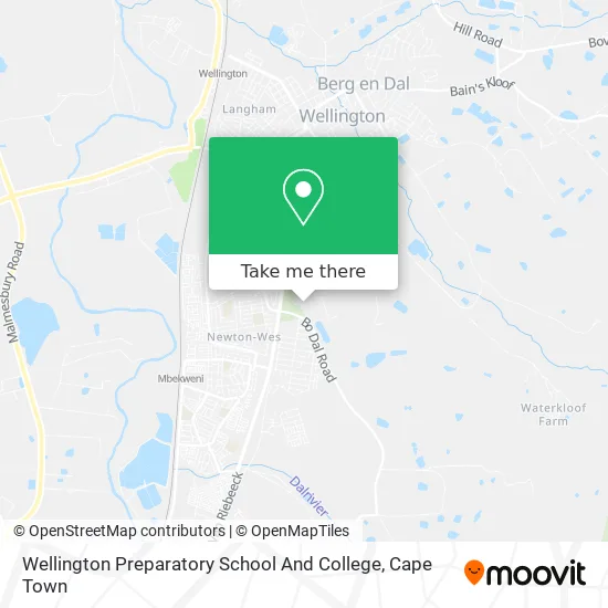 Wellington Preparatory School And College map