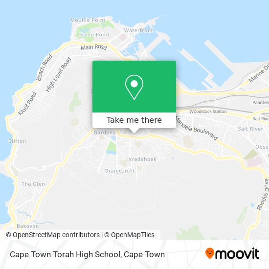 Cape Town Torah High School map