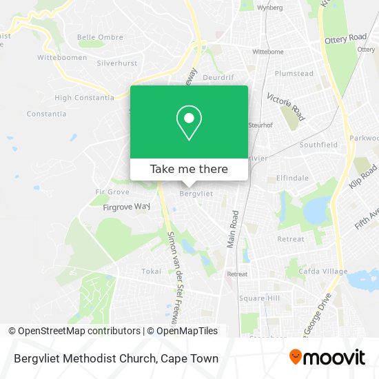 Bergvliet Methodist Church map
