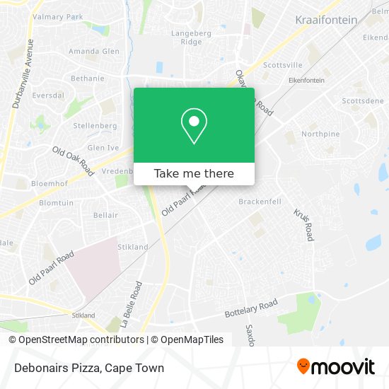 Debonairs Pizza map