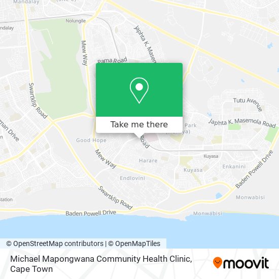 Michael Mapongwana Community Health Clinic map