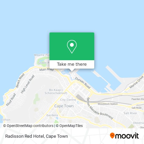 Radisson Red Hotel map