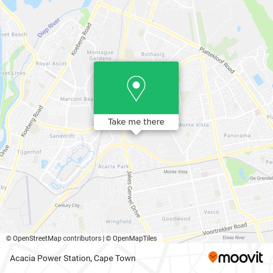 Acacia Power Station map
