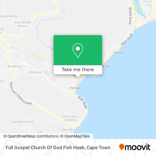 Full Gospel Church Of God Fish Hoek map