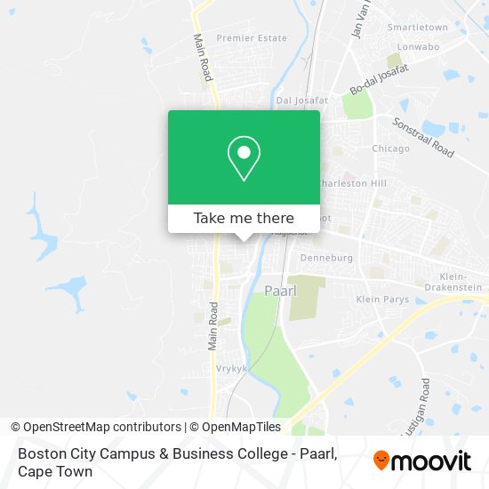 Boston City Campus & Business College - Paarl map