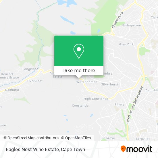 Eagles Nest Wine Estate map