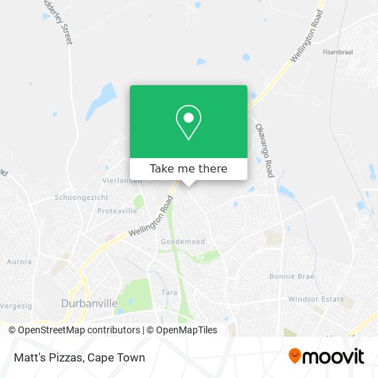 Matt's Pizzas map