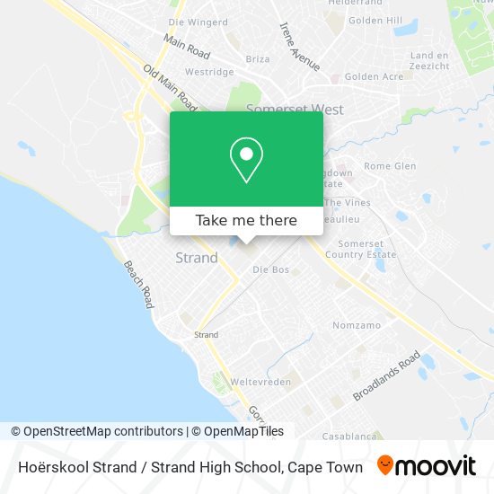 Hoërskool Strand / Strand High School map