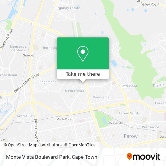 Monte Vista Boulevard Park map