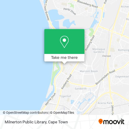 Milnerton Public Library map