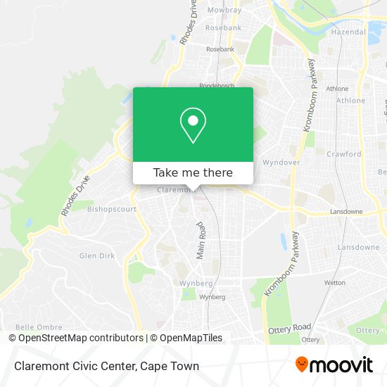 Claremont Civic Center map