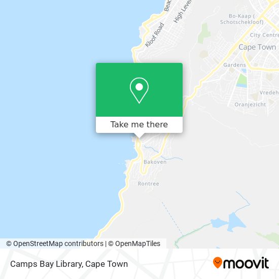 Camps Bay Library map