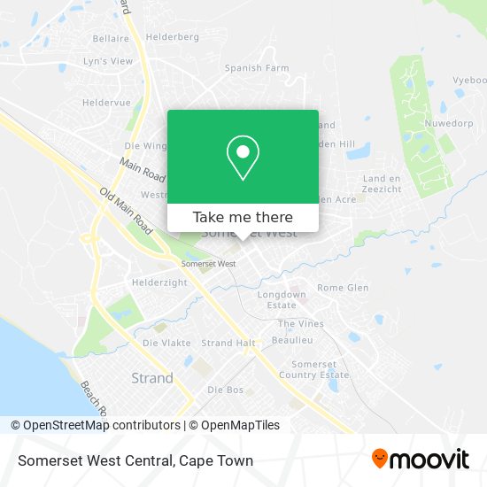Somerset West Central map