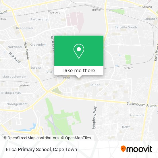Erica Primary School map