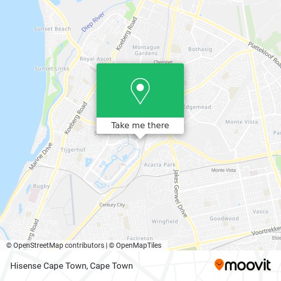 Hisense Cape Town map