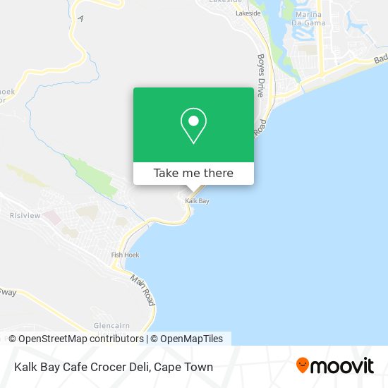 Kalk Bay Cafe Crocer Deli map