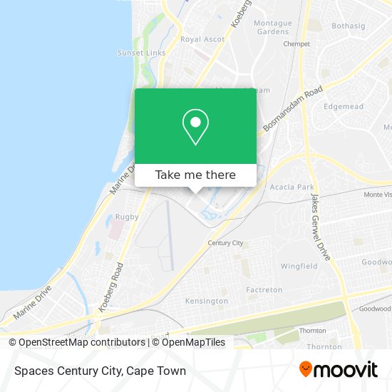 Spaces Century City map