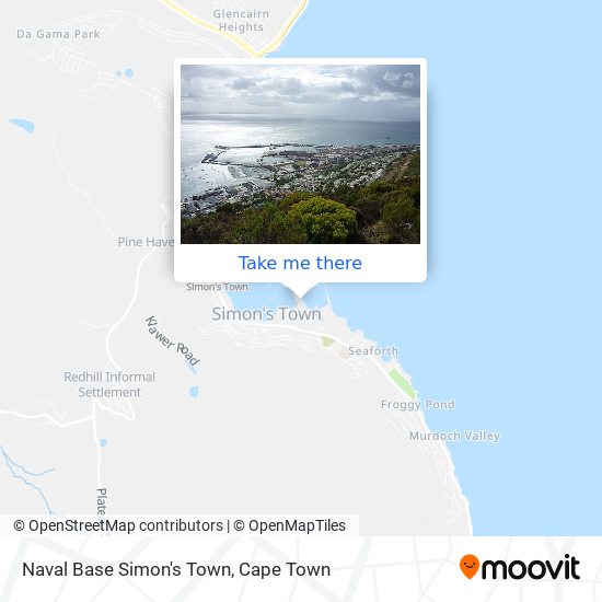 Naval Base Simon's Town map