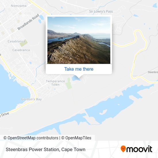 Steenbras Power Station map