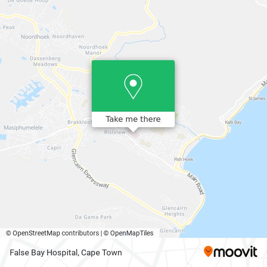 False Bay Hospital map