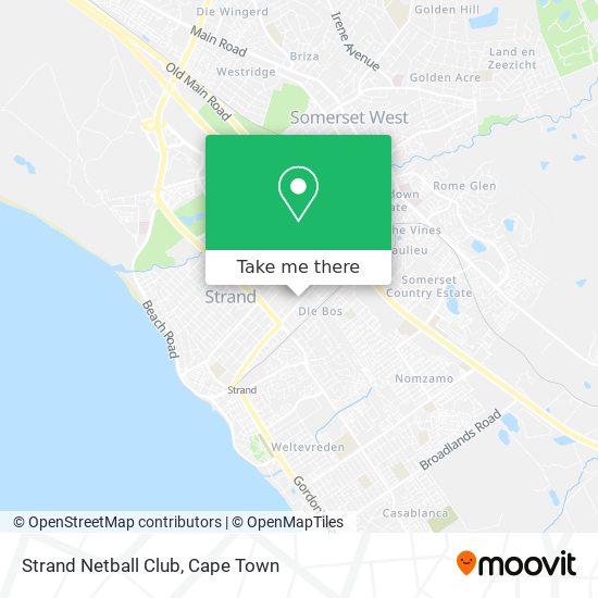 Strand Netball Club map