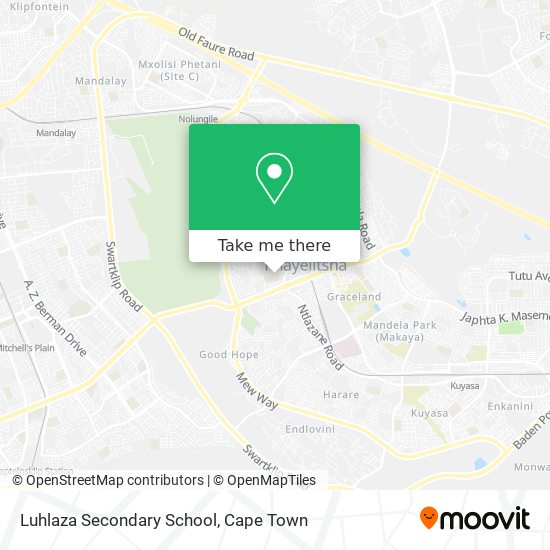 Luhlaza Secondary School map