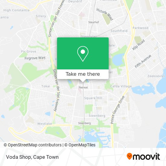 Voda Shop map
