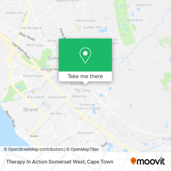 Therapy In Action Somerset West map