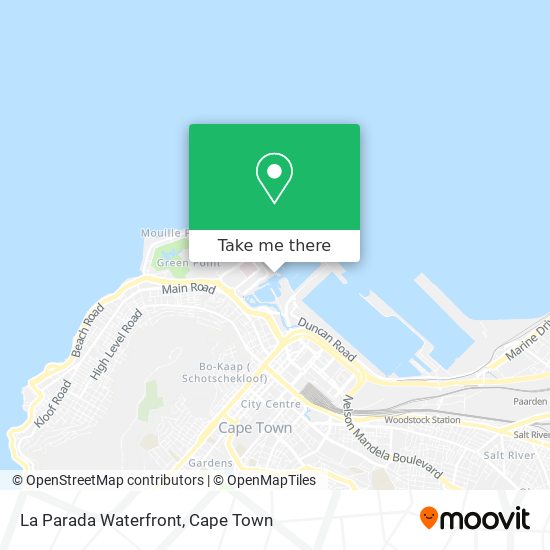 La Parada Waterfront map