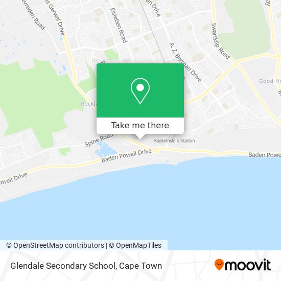 Glendale Secondary School map