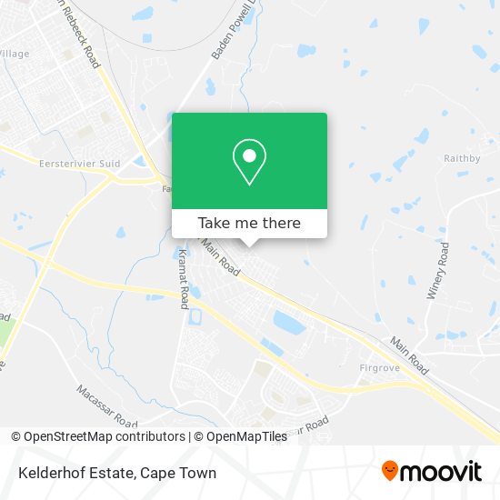 Kelderhof Estate map