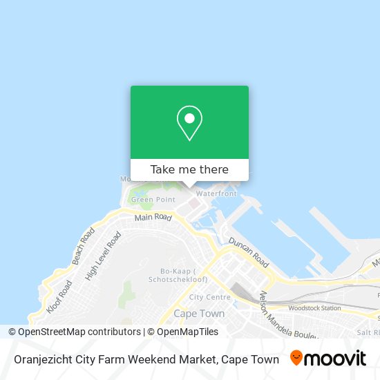 Oranjezicht City Farm Weekend Market map