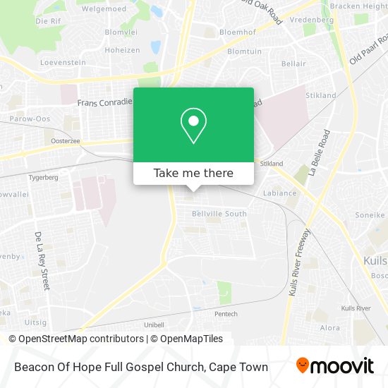 Beacon Of Hope Full Gospel Church map
