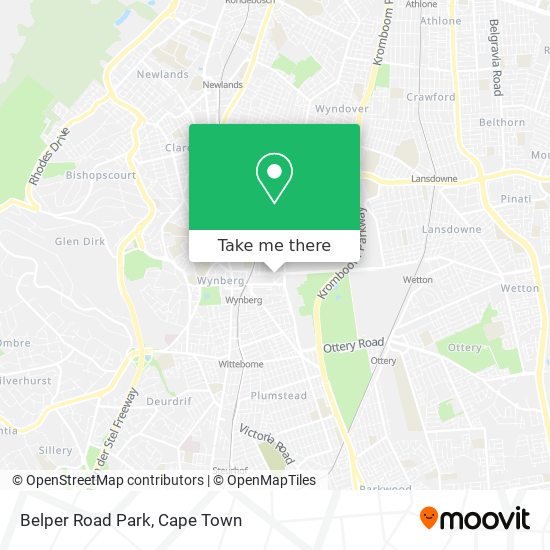 Belper Road Park map