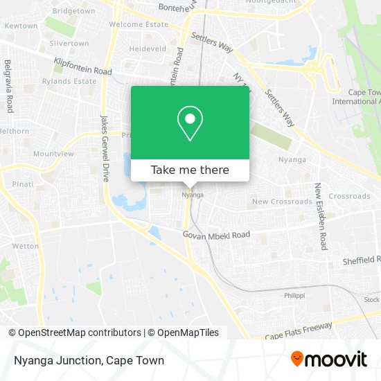 Nyanga Junction map