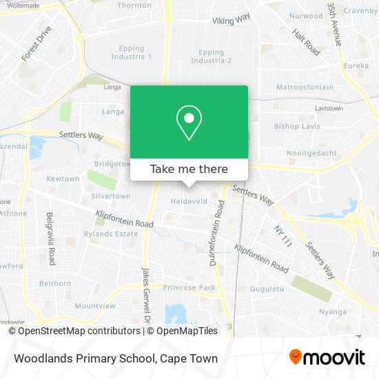 Woodlands Primary School map