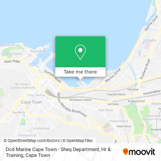 Dcd Marine Cape Town - Sheq Department, Hr & Training map