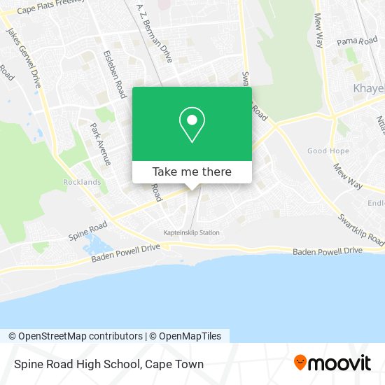 Spine Road High School map