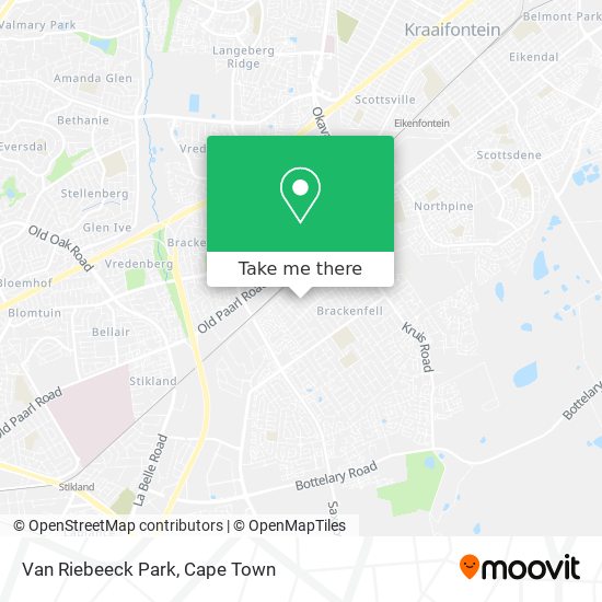 Van Riebeeck Park map