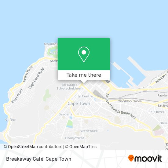 Breakaway Café map