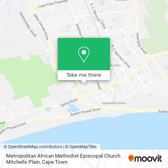 Metropolitan African Methodist Episcopal Church Mitchells Plain map