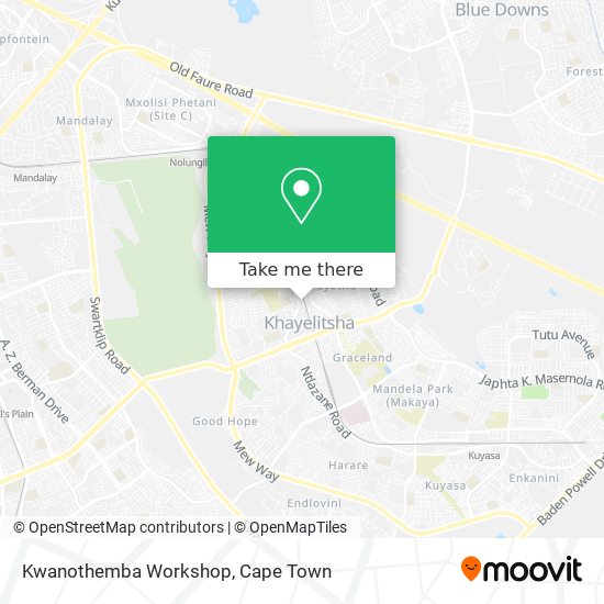 Kwanothemba Workshop map
