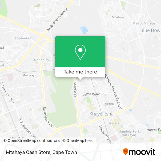 Mtshaya Cash Store map