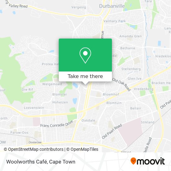 Woolworths Café map