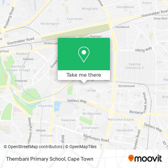 Thembani Primary School map