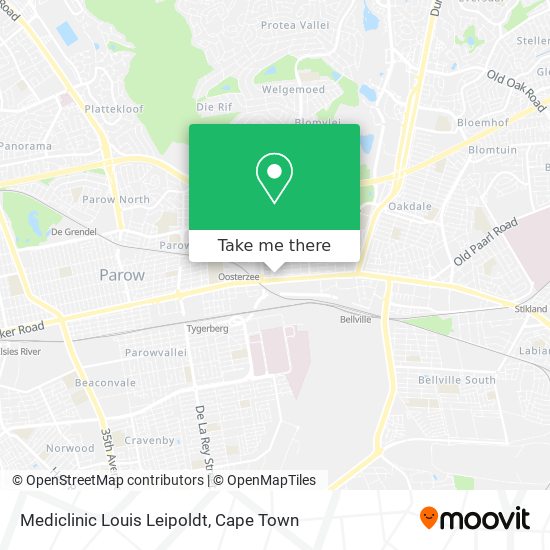 Mediclinic Louis Leipoldt map
